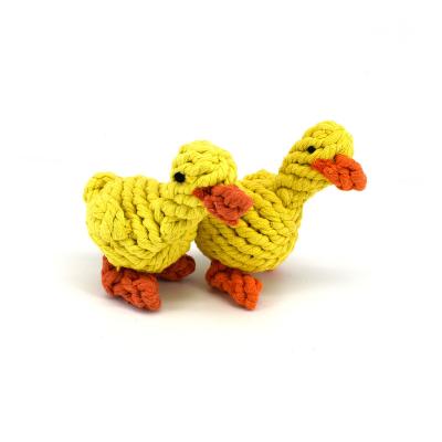 China The latest hot selling durable 2021 small pet toy cute yellow duck shaped pet toy for sale