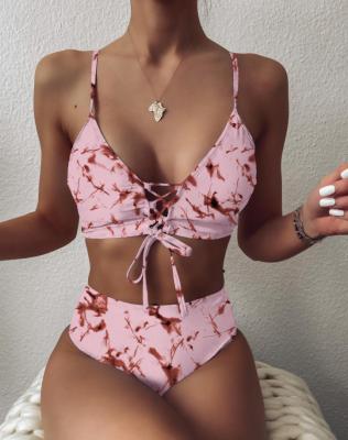 China Plus Size 2021 New Fashion Irregularity Frenulum Bikini High Quality Women Sexy Two Piece Bikini Sexy Swimsuit for sale