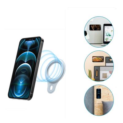 China HAFOKO Strong Magnetic Phone Bed Adjustable Sticker Desk Adhesive Mobile Cell Phone Holder Magsaf Slim Wall Mount for sale