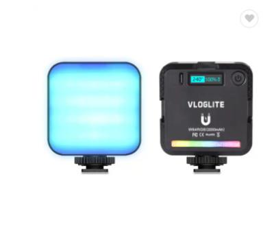 China ABS+PC HAFOKO W64 RGB Dimmable Mini Camera Photography Lighting Portable Led RGB Light for Tiktok Vlog Live Streaming for sale