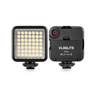 China Dimmable HAFOKO W49 Pocket Studio Lights Camera Led Video Fill Cold 3 Shoe Vlog Light for sale