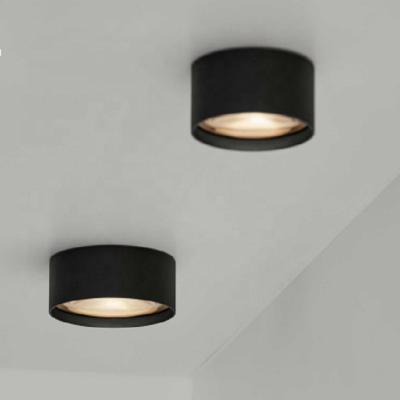 China Modern Dimmable Decorative Ceiling Surface Mounted Aluminum Round Black Modern Design New Up And Down Light for sale