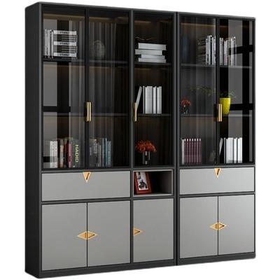 China Storage book cabinet with glass single door book cabinet locker portable book cabinet living room for sale