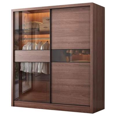 China Nordic ample proportions sliding door chest is modern and contracted to move the door to store content type wardrobe saving board sliding door for sale