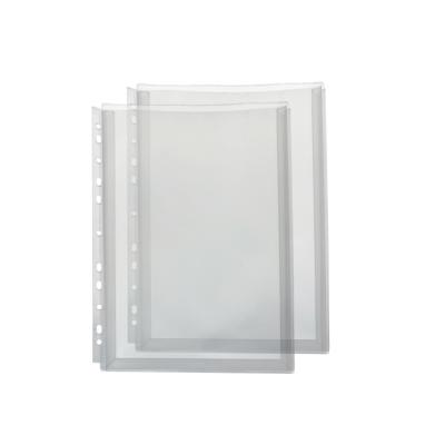 China Soft Good Quality Document Bag FC Clear Plastic Refill Sheet 11 Holes for sale