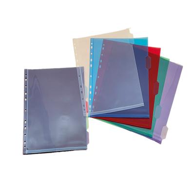 China Best Selling Durable Soft Refillable Plastic Transparent Folder L Shape Folder Sheet A4 PP Protector for sale