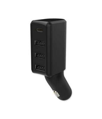 China 6.8A  4 USB Ports Car Charger 1 Type C 3 USB A Port  Samsung Galaxy S8/S8 Suit for sale