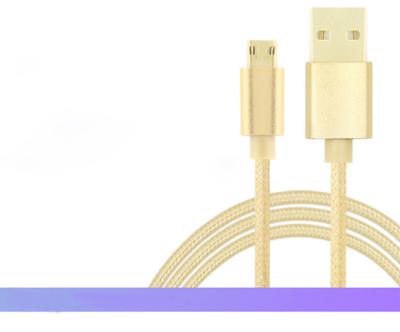 China Nylon Braided Micro USB Data Cable With Aluminum Housing Android Devices Suit for sale