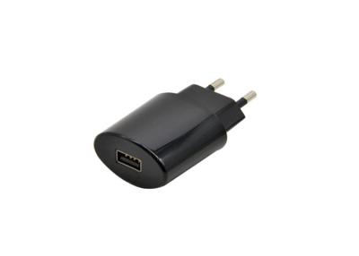 China Portable EU Plug Single USB Wall Charger For Android Phone / IPhone for sale