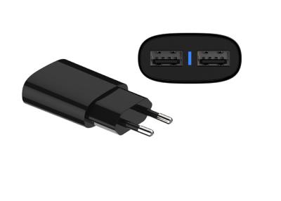 China Europäische Größe der Stecker-Doppel-Port USB-Wand-Ladegerät-Smart Devices-Klagen-80.60* 42*19 Millimeter zu verkaufen