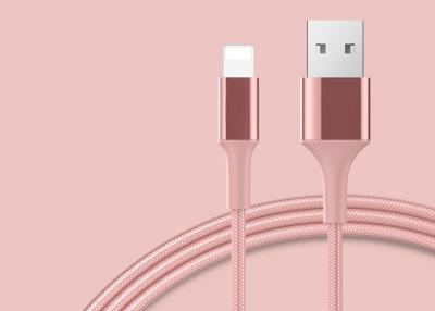 China Zinc Alloy Lightning To USB Cable Fast Sync Date Charging Cable With LED Light for sale