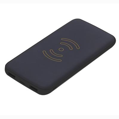 China 2018 New Wireless Charger Polymer 8000 mAh Power Bank with 2 usb output for sale