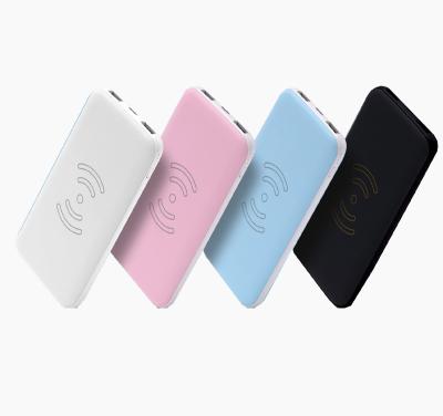 China New Wireless Charger Polymer 8000 mAh Power Bank with 2 usb output for sale