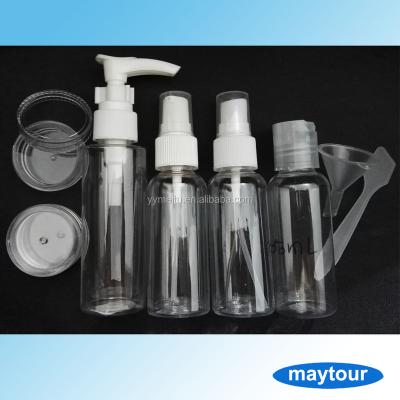 China Personal Care Leak Proof Travel Refillable Bottle Set With Bag for sale