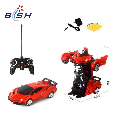 China High Quality Eco-friendly Material RC Car Toys One Button Deformation Car For Kids Toys for sale