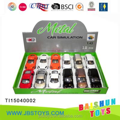 China Diecast Toy Mini Metal Pull Back Car Toy , Alloy Toy Diecast Model Car for sale