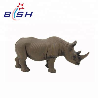 China Educational Educational Toy Rhinoceros 3d Toy Plastic Animal Animal For Kids for sale