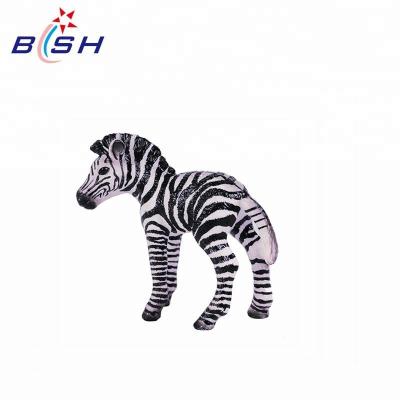 China Eco-friendly Cartoon Zoo Zebra Education Materia Animal Toys For Children for sale