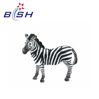 China Safety Zebra Plastic Zoo Animal Set Toy For Sale for sale