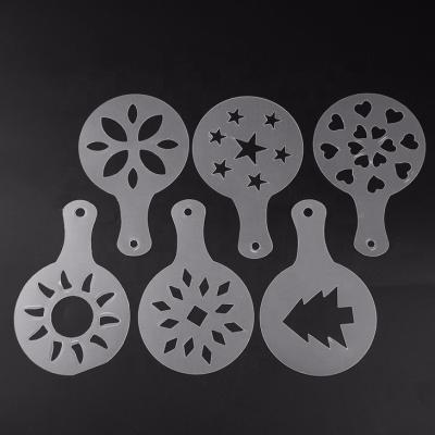 China Sustainable Coffee Custom Cutting Stencil For DIY PET Raw Material Coffee Maker for sale