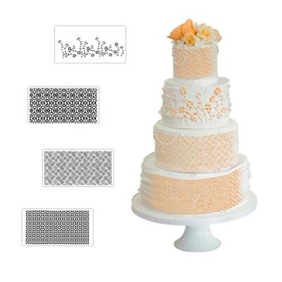 China Wholesale High Quality Disposable Cake Stencils For Decorating Cake Custom Stencil Set Plastic for sale