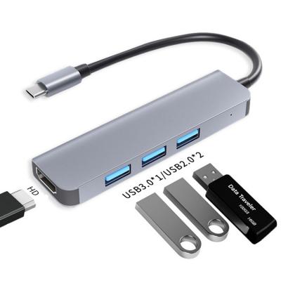 China USB3.0 5Gbps High Speed ​​4 In 1 Usb C Hub Type C Converter High Speed ​​Usb 3.0 Hub For Laptop for sale