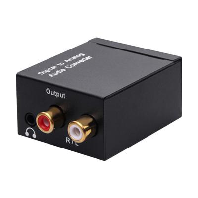 China High Quality 3.5mm Toslink Digital Optical Coaxial Audio To Rca Audio Output Analog Converter 3.5 HC Digital To Analog for sale