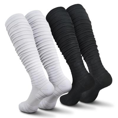 China Custom Logo Design Non-Slip Soccer Football Knee High Compression Men's Sports Socks for sale