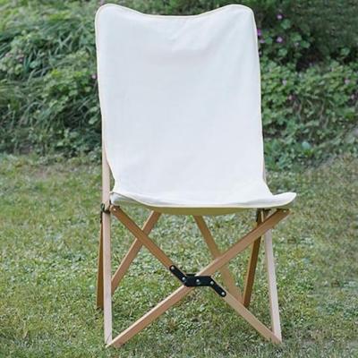 China Wholesale Modern Leisure Outdoor Chair Folding Wooden Frame Chair Camping Dining Chairs For Beach for sale