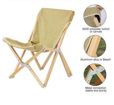 China Custom Khaki Beach Chair Modern Folding Comfortable Folding Beach Chair Lounge Chair Fishing Beach Chair for sale