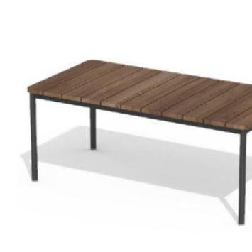 China Modern Portable Hot Black Aluminum Metal Acacia Coffee Table Garden Selling Coffee Table Wood Desk Easy To Store for sale