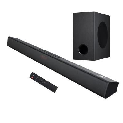 China Museeq TV wireless system sound bar with subwoofer home theater system speaker 2.1 bluetooth soundbar for sale