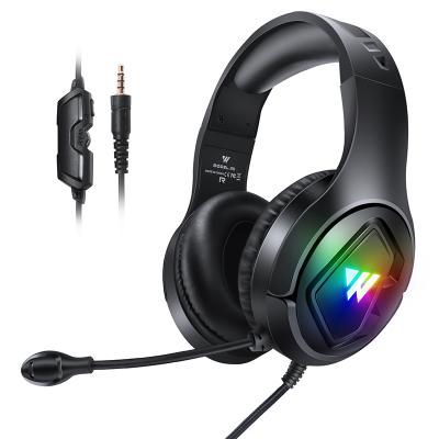 China High Fidelity Stereo Sound Led Gaming Headphones PC Band Gaming Headphones RGB Light Stereo HiFi Cable Adjustable Surround - Sound Gaming Headset With MIC for sale