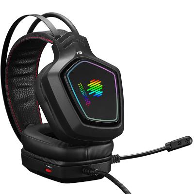 China Perfect Sound Museeq USB Surround - Sound Stereo Gaming Headset RGB Gaming Headphones 7.1 Headset PC Wired Gaming Headset PRO Earphone for sale