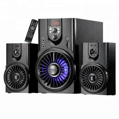 China Superb Multimedia System Home Theater 2.1ch Wireless Subwoofer Bluetooth Bass Sound 5.25inch Speakers for sale