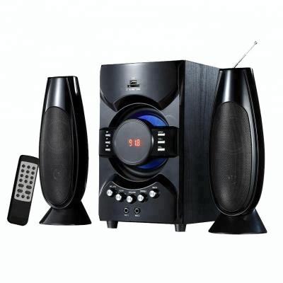 China No OEM ODM Design 2.1CH Single Powerful Subwoofer Multimedia Speaker With AUX/BT/FM/SD/USB Input for sale