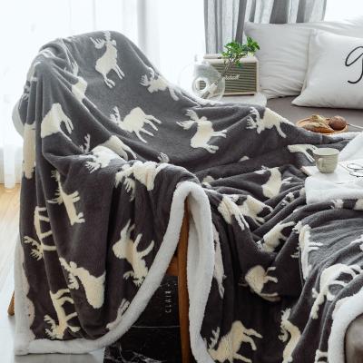 China Oversized Super Soft Plush Faux Suede Thick Throw Anti-Static And Cover Sofa Decorative Throws Adult Plush Soft Blanket for sale