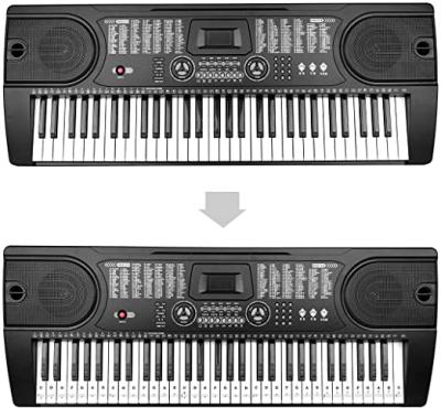 China Waterproof Mini Custom Sheets Fashionable Piano Decorative Sticker Transparant Keyboard Stickers for sale