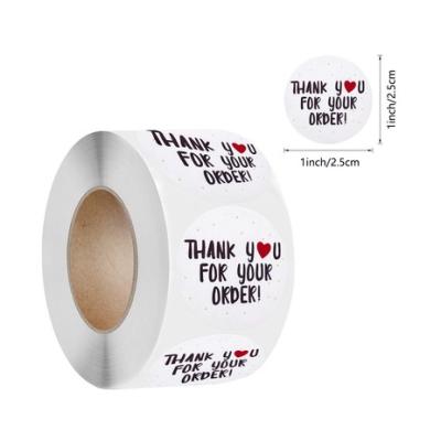 China Heat Sensitive Sticker /Thank You Custom Sticker Myway Die Cut Sticker Self Adhesive /Thank You Vinyl Sticker Paper Roll Adhesive for sale