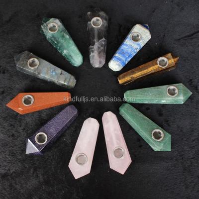 China China Natural All Kinds Stone Smoking Pipes Healing Quartz Crystal Smoking Pipe for sale