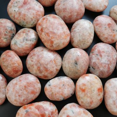 China Wholesale Natural Stone Sunstone Tumbled Stone Crystal Mineral Tumbled Stone from Europe for sale