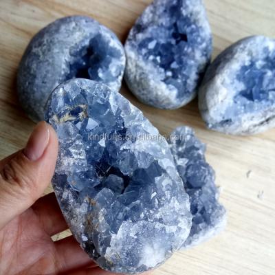 China Good Quality Blue Celestite Crystal Geodes Blue Celestine Crystal Geodes from China for sale