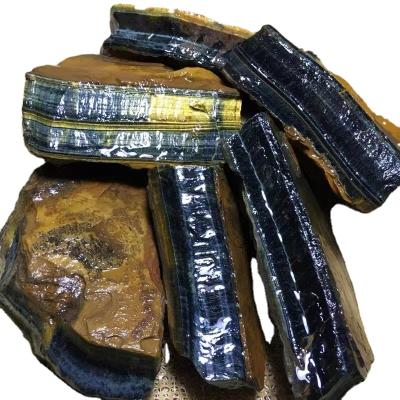 China China Tiger Eye Stone Natural Raw Blue Rough Yellow Tiger Eye Stone Approximate Wholesale Price for sale