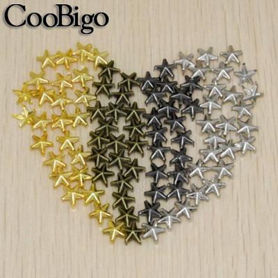 China 9mm Star Studs Punk Rock DIY Leathercraft Accessories Nickel Free Rivet Spikes#GZ019-9 for sale