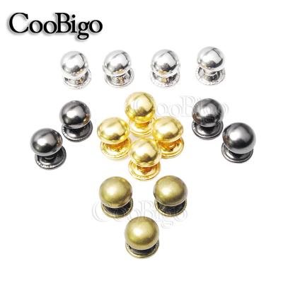 China 100Set/Pack 8mm Iron Dome Double Rivet Metal Punk DIY Leathercraft Bag Shows Craft Accessories #GZ013-8 for sale