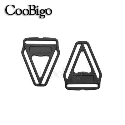 China Back Strap 30*35mm #FLC208-B Art Deco Buckle Dress Protector Three Way Triangle Plastic Strap Buckle Dress Belt for sale