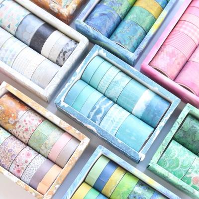 China ANTISTATIC 12 Rolls/Decorative Sticker Scrapbooking Washi Tape Set Diary Diary Box Handcraft DIY Tapes for sale