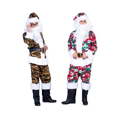 China High Quality Adult Christmas Costume Christmas Outfit Party Cosplay Costume Santa Claus Party for sale