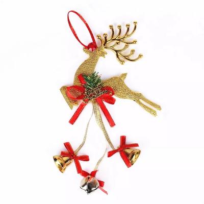 China Wholesale Christamas Decoration Christmas Star Gift Party Set Hanging Deer Chime Jingle Christmas Decoration for sale