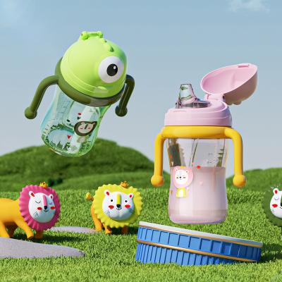 China OEM BPA Free Cup Factory Wholesale 300ml Big Eyes Children Bpa Free Sippy Bouncing Cup, Baby Platypus Attacks PCT Drink Cup for sale